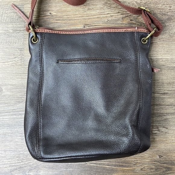The Sak Cora Brown Genuine Leather Shoulder Bag, Crossbody Bag - Picture 8 of 9